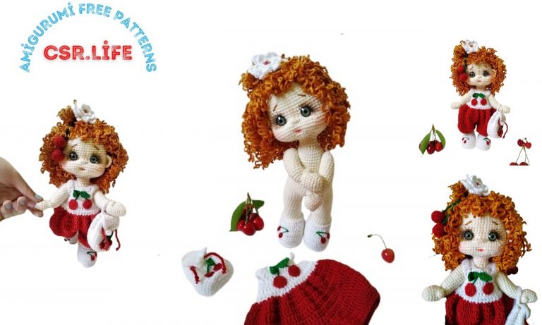 Cherry Doll Amigurumi Free Pattern