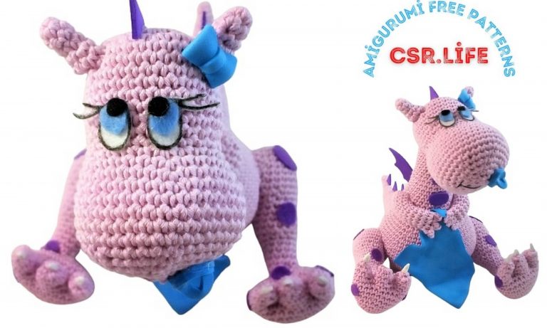 Amigurumi Baby Dragon Free Crochet Pattern