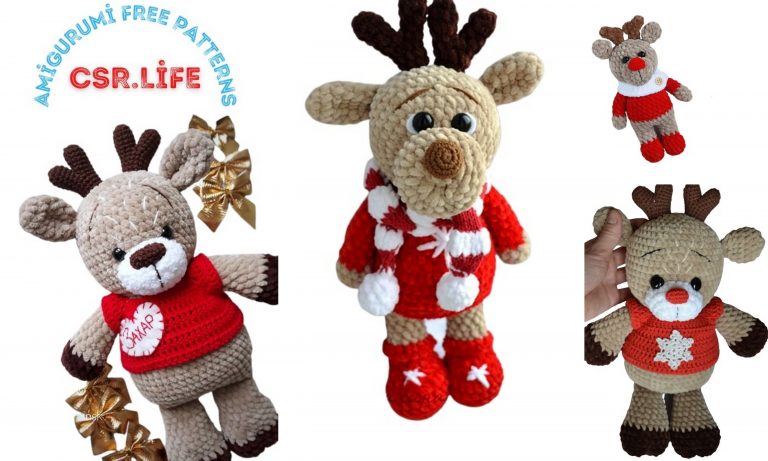 Cute Reindeer Amigurumi Free Pattern