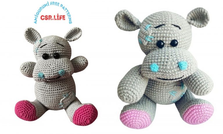 Amigurumi Cute Baby Hippo Free Crochet Pattern