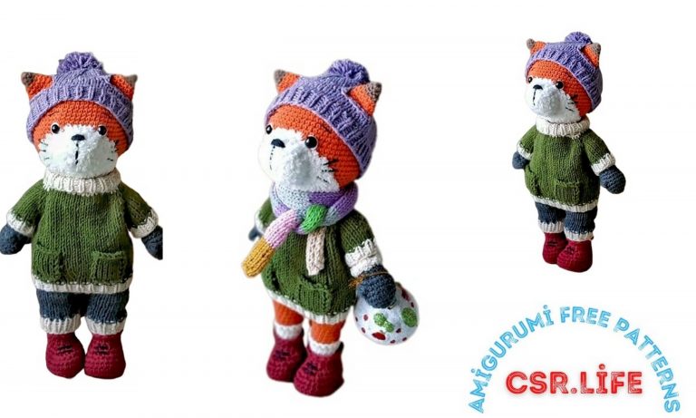 Winter Fox Amigurumi Free Crochet Pattern