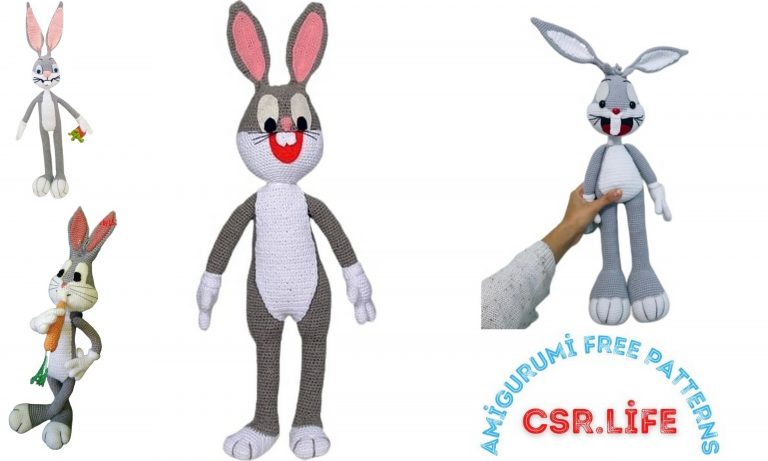 Bugs Bunny Amigurumi Free Crochet Pattern