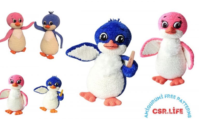 Cute Penguins Amigurumi Free Pattern