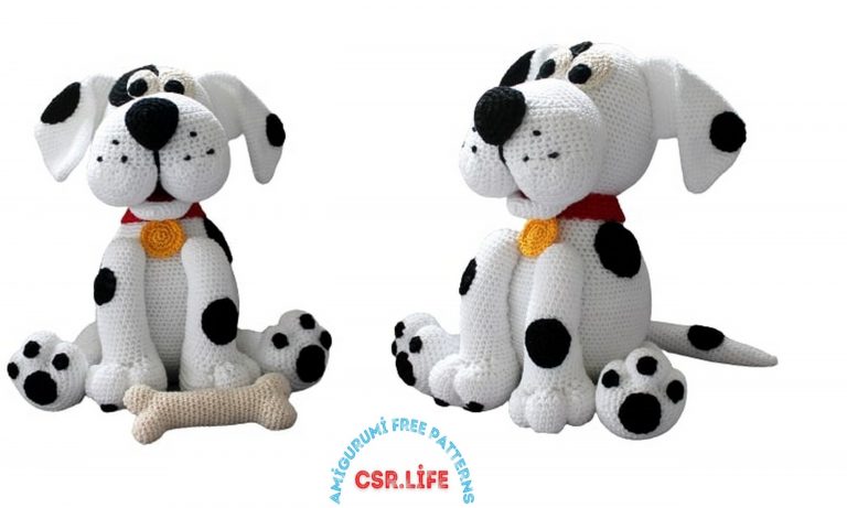 Dalmatians Dog Amigurumi Free Crochet Pattern