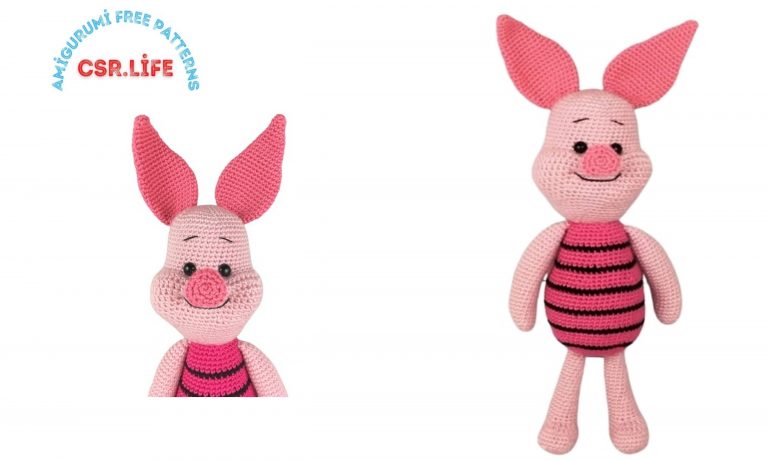 Cartoon Character Piglet Amigurumi Free Pattern