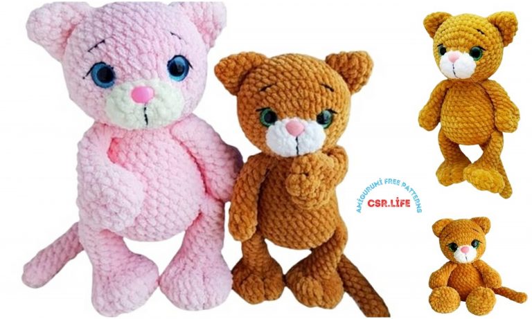 Amigurumi Velvet Cute Cat Free Crochet Pattern