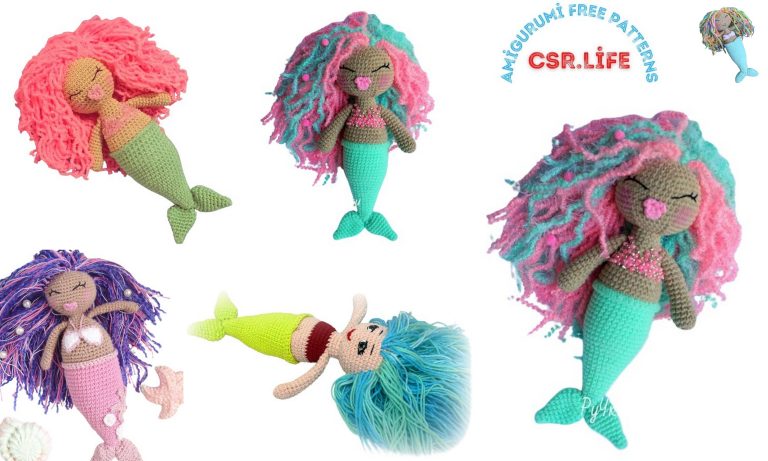 Little Cute Mermaid Amigurumi Free Pattern