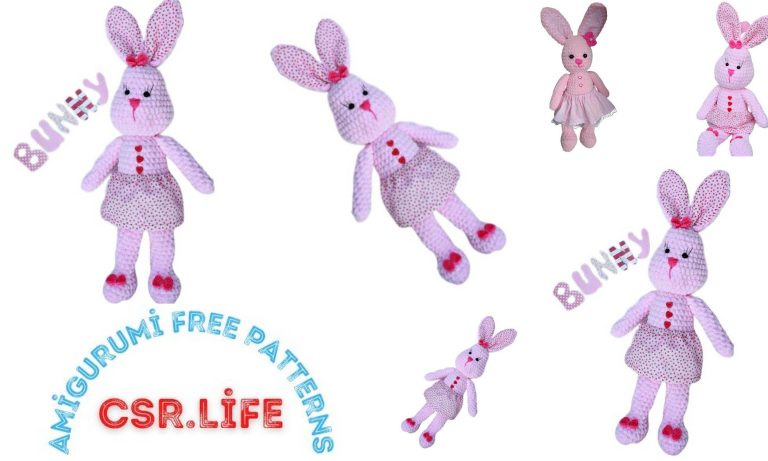 Free Velvet Cute Bunny Amigurumi Pattern – Crochet Delight