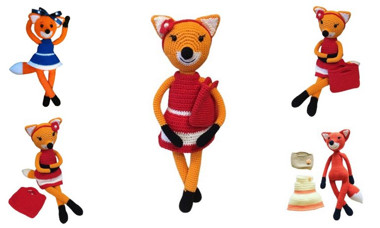 Cute Girl Fox Amigurumi Free Pattern – Crochet Toy DIY