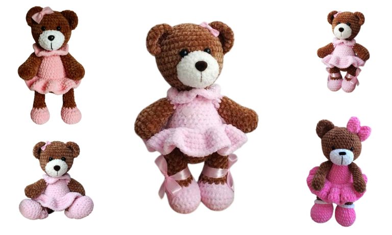 Craft Your Sweet Miss Teddy Bear Amigurumi – Free Crochet Pattern