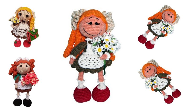 Amigurumi Doll Schoolgirl Free Pattern – Crochet Toy Instructions