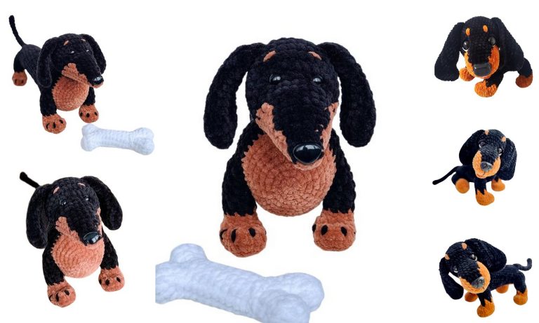 Dachshund Dog Amigurumi Free Pattern