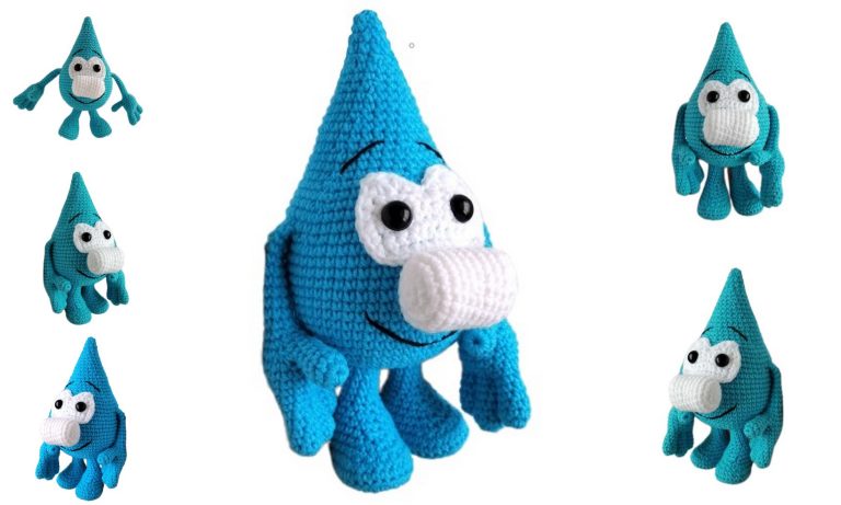 Raindrop Amigurumi Free Pattern – Create Your Own Cute Crochet Raindrop Toy
