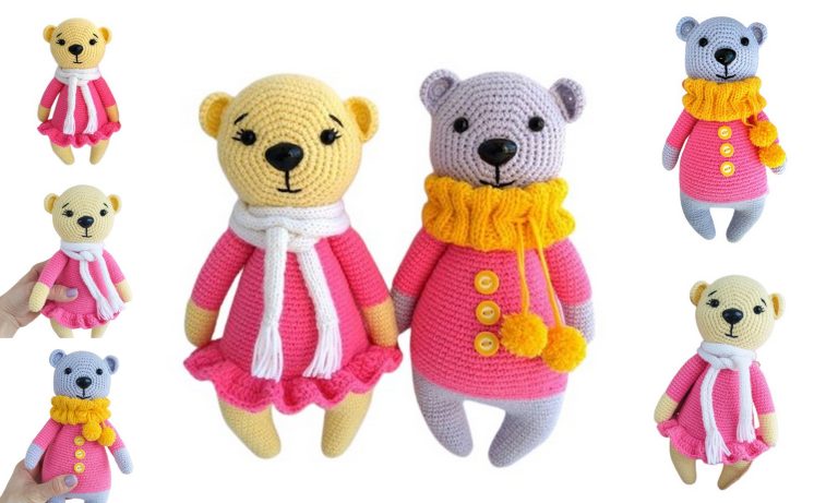 Free Pink Teddy Bear Amigurumi Pattern – Create Your Own Adorable Plush Toy