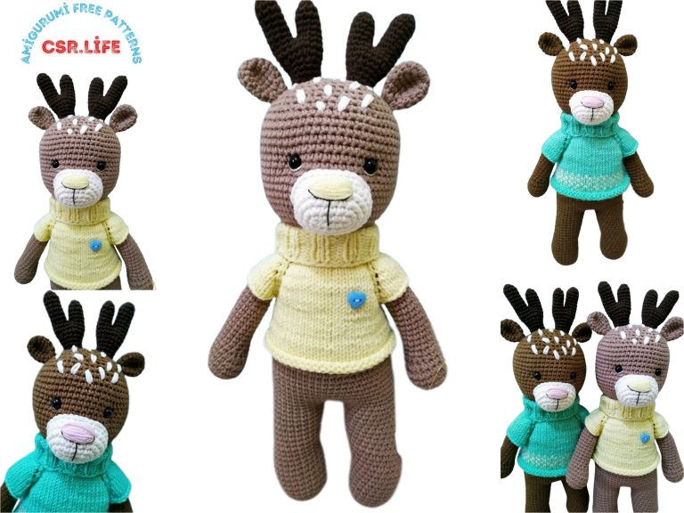 Adorable Amigurumi Deer: Free Crochet Pattern for Your Crafting Delight