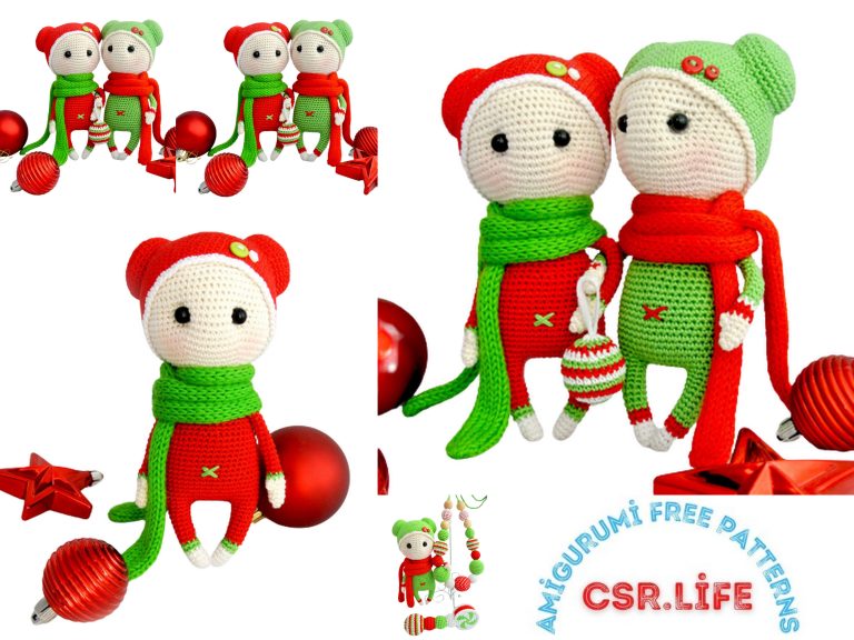 Ring in the Holidays with Joy: Free New Year Christmas Doll Amigurumi Pattern!