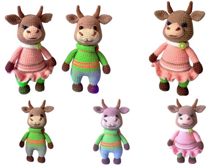 Bull and Cow Amigurumi Free Pattern: Crochet Your Own Barnyard Buddies!
