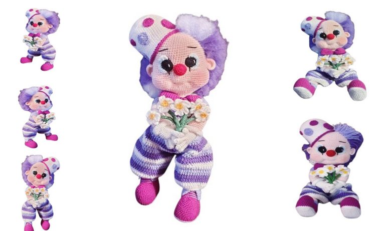 Free Amigurumi Pattern: Clarence The Clown – Crochet Delight