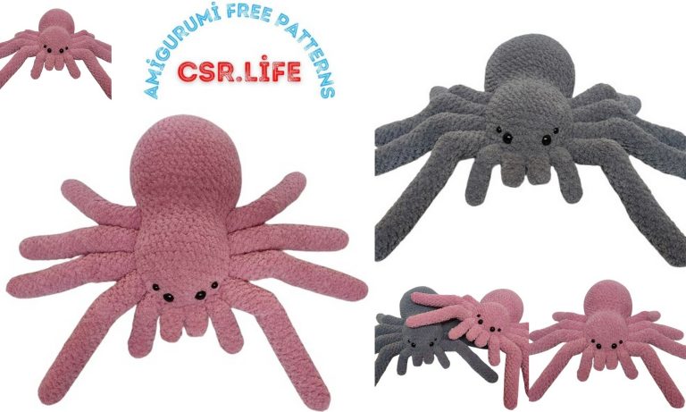 Velvet Spider Amigurumi Free Pattern: Craft Your Own Creepy-Cute Arachnid!