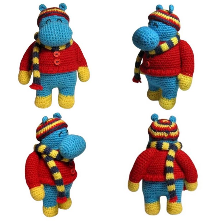 Free Winter Hippopotamus Amigurumi Pattern: Crochet Fun