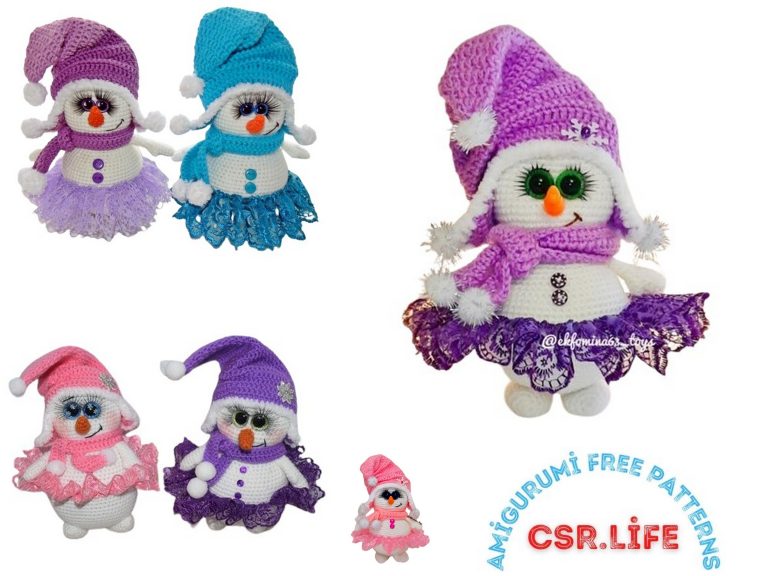 Adorable Little Snowman Amigurumi: Free Crochet Pattern