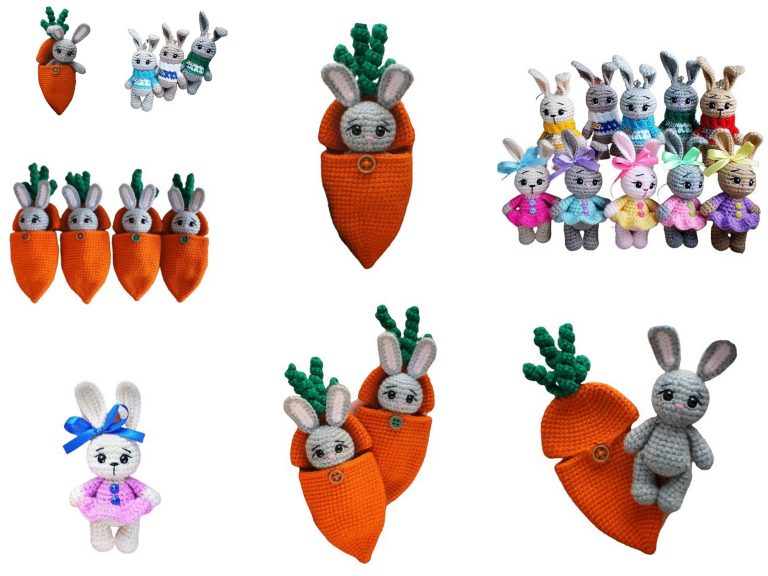 Carrot Bag and Bunny Amigurumi Free Pattern: Craft Your Easter Duo!