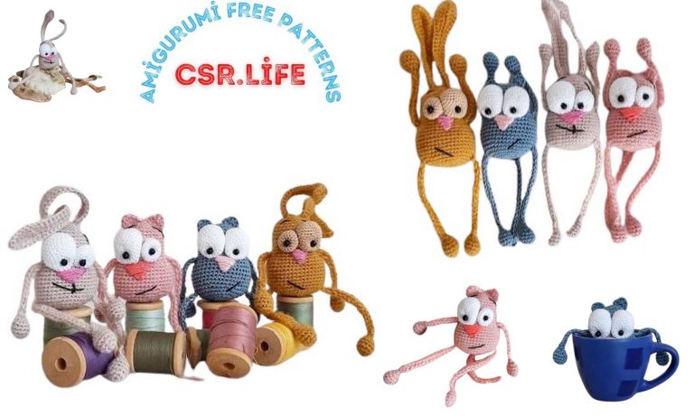Big-Eyed Cat and Bunny Amigurumi Free Pattern: Craft Your Adorable Animal Friends!