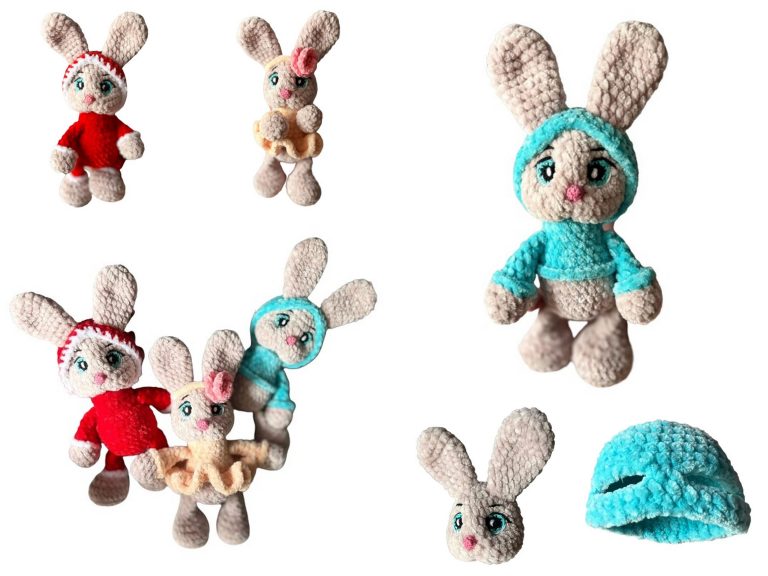 Velvet Cute Bunny Amigurumi Free Pattern: Craft Your Adorable Fluffy Friend!