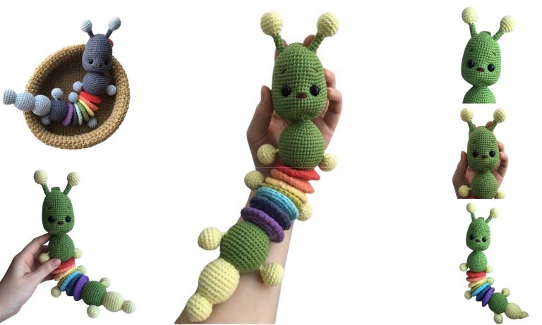 Adorable Caterpillar Rattle Amigurumi Free Pattern: Crochet Fun for Babies and Beyond!
