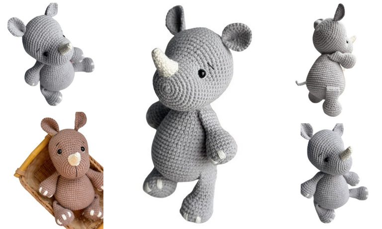 Adorable Amigurumi Cute Rhino Free Pattern: Crochet Fun for Wildlife Lovers!