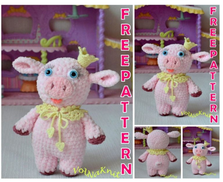 Amigurumi Princess Piggy Free Crochet Pattern