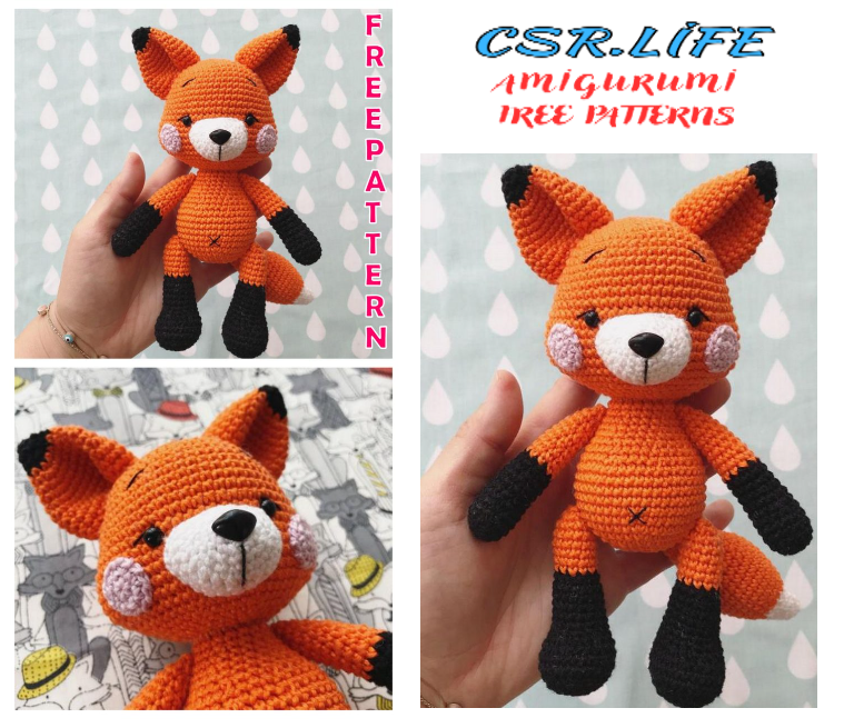 Amigurumi Little Cute Fox Free Crochet Pattern