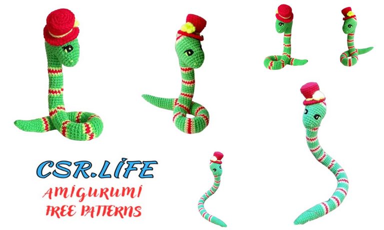 Hat Snake Amigurumi Free Pattern: Crochet Your Cozy Companion!