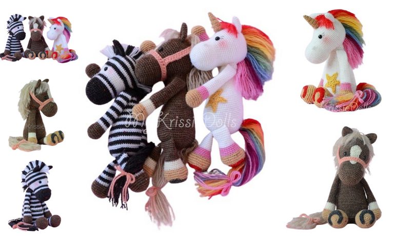 Free Horse and Unicorn Amigurumi Patterns – Easy Crochet Tutorials