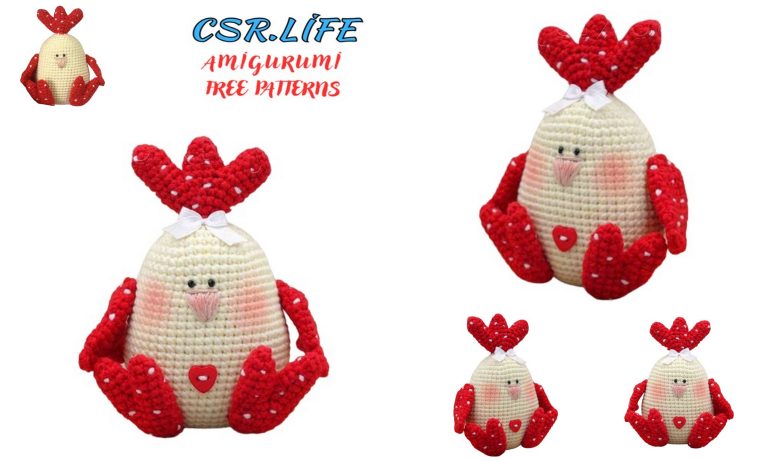 Charming Little Cute Chicken Amigurumi: Free Crochet Pattern