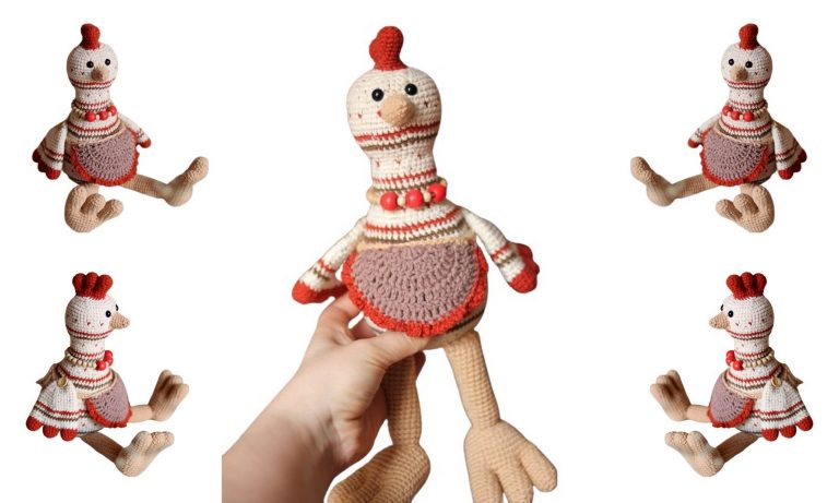 Adorable Freckled Chicken Amigurumi: Free Crochet Pattern