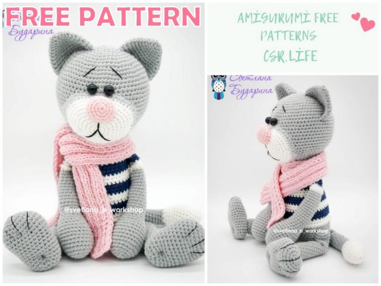 Amigurumi Cute Cat Free Crochet Pattern