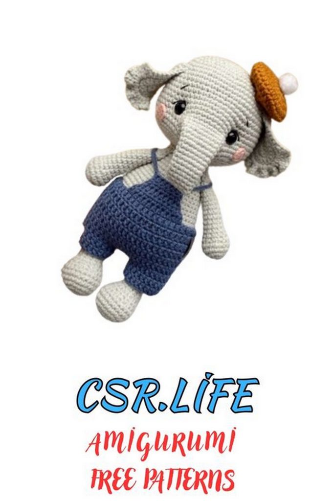 Painter Elephant Amigurumi