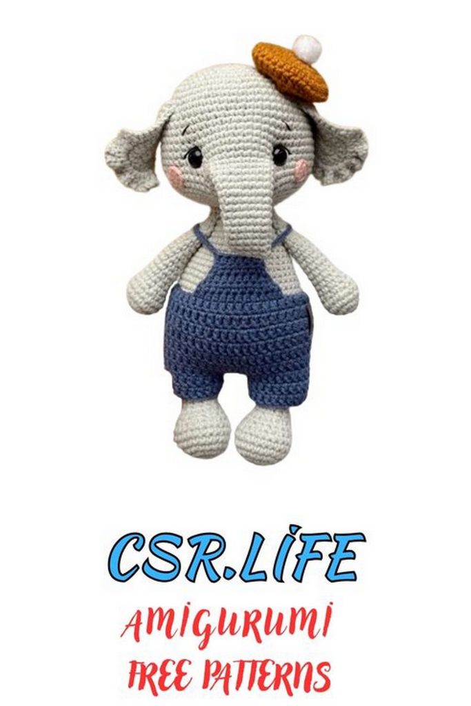 Painter Elephant Amigurumi