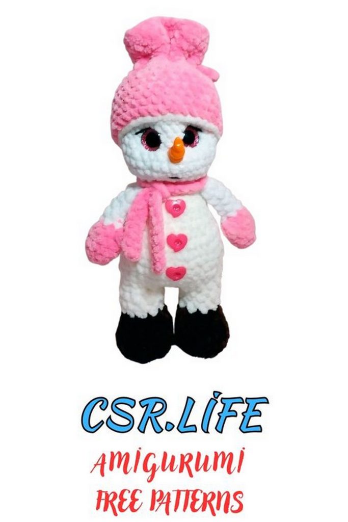 Snowman Amigurumi Free Crochet Pattern