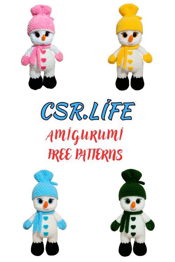 Snowman Amigurumi Free Crochet Pattern