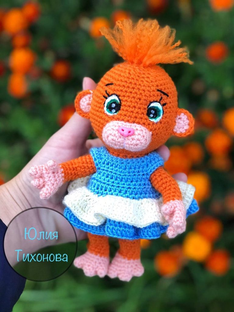 Monkey Anita Amigurumi – Free Crochet Pattern