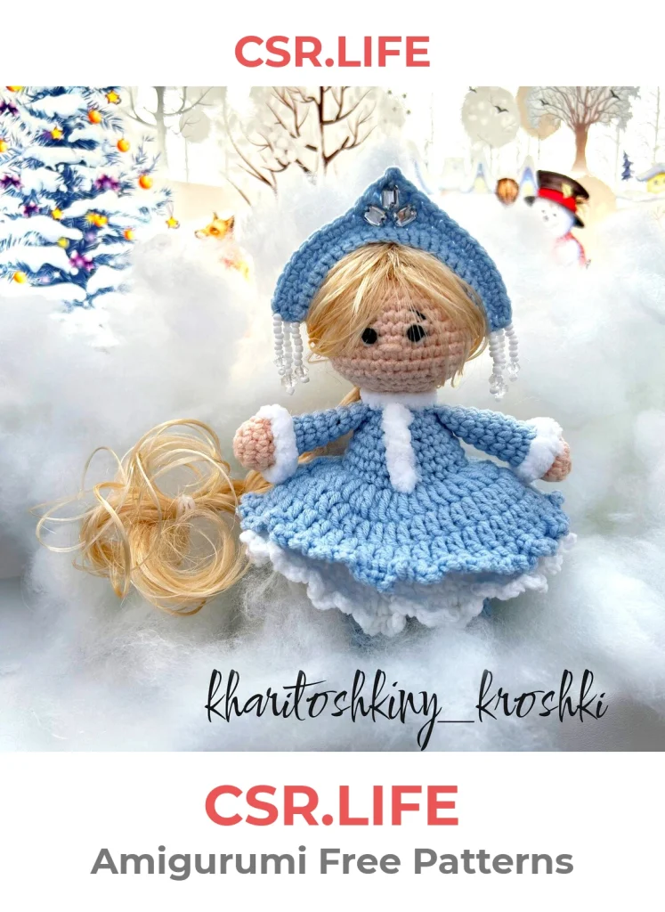 Snow Maiden Doll Amigurumi